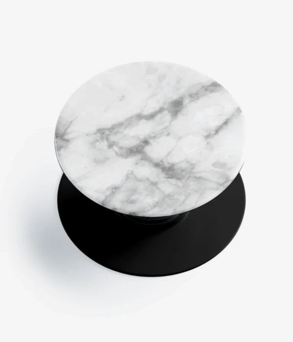Grey Marble Texture Pop Socket
