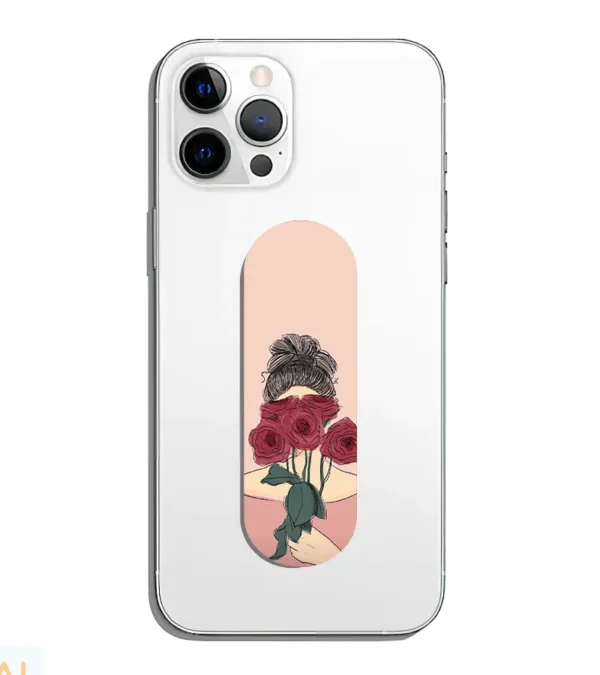 Girl With Roses Phone Grip Slyder