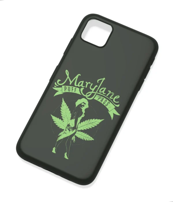 Mary Jane Puff Pass Printed Soft Silicone Back Cover