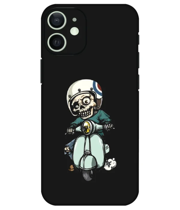 Zombie On Scotter Printed Mobile Skin
