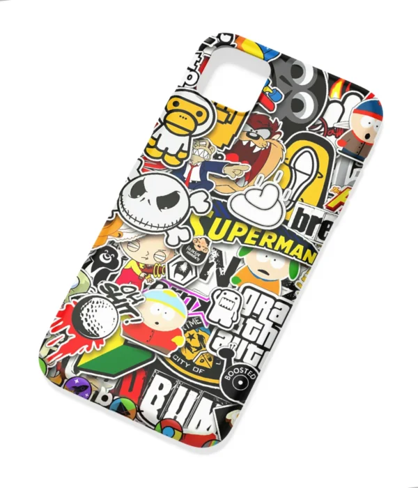Doodle Art Pattern Printed Soft Silicone Back Cover