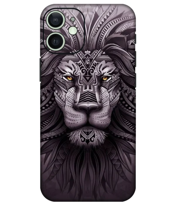 Lion Grey Artwork Printed Mobile Skin