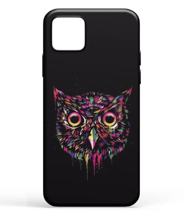 Owl Face Polyart Printed Soft Silicone Back Cover