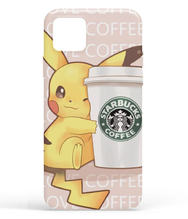 Pikachu Starbucks Printed Soft Silicone Back Cover