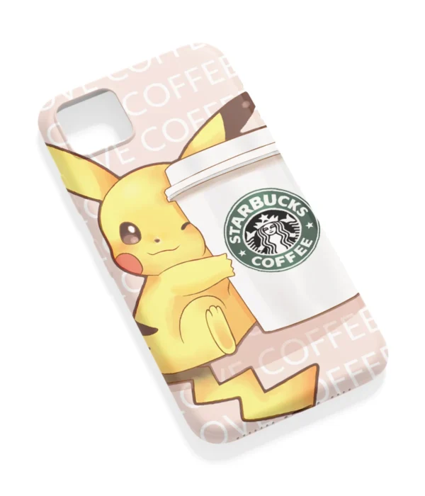 Pikachu Starbucks Printed Soft Silicone Back Cover