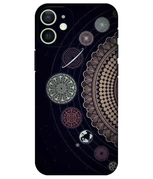 Planets Mandala Art Printed Mobile Skin