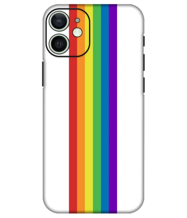 Rainbow Srtips Printed Mobile Skin