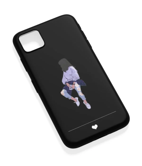 Aesthetic Black Girl Printed Soft Silicone Back Cover
