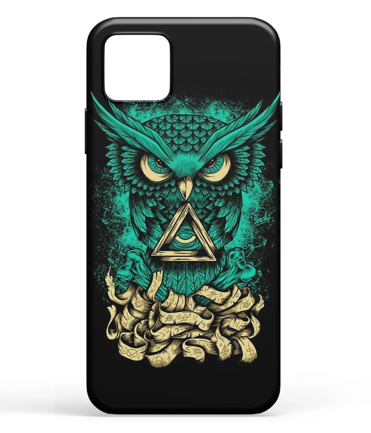 All Seeing Owl Illuminati Printed Soft Silicone Back Cover