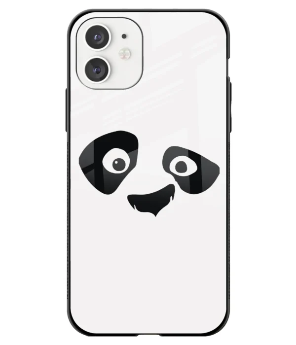 Minimal Panda Printed Glass Case