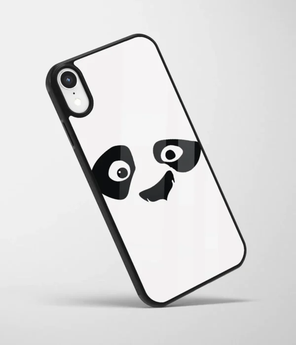 Minimal Panda Printed Glass Case