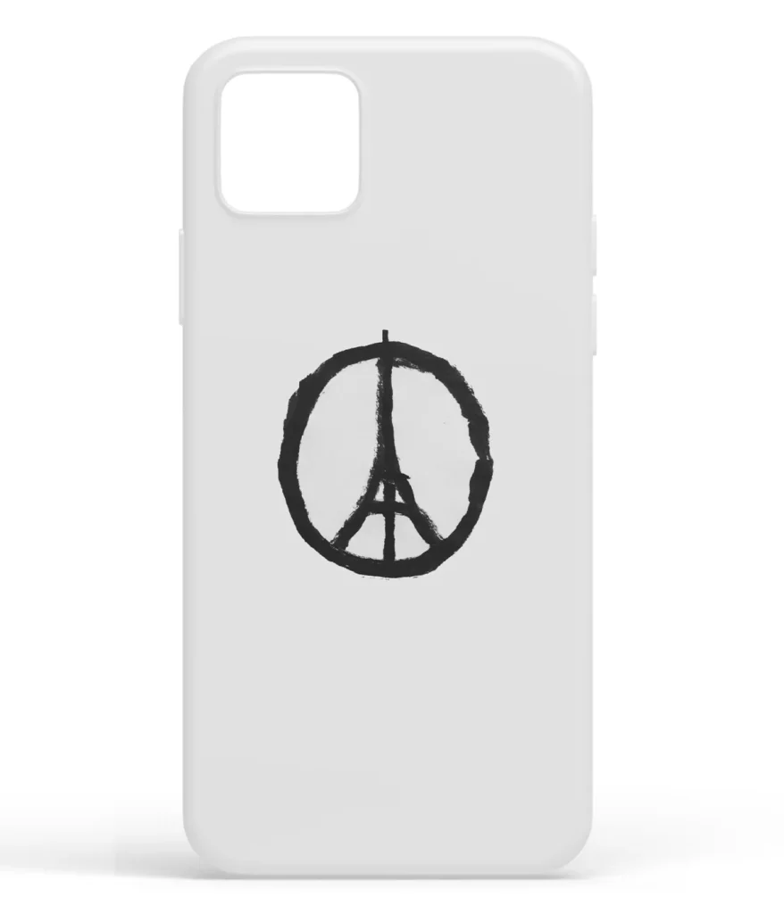 Peace Eiffel Printed Soft Silicone Back Cover