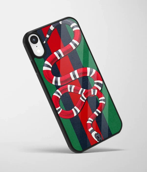 Gucci Snake Printed Glass Case