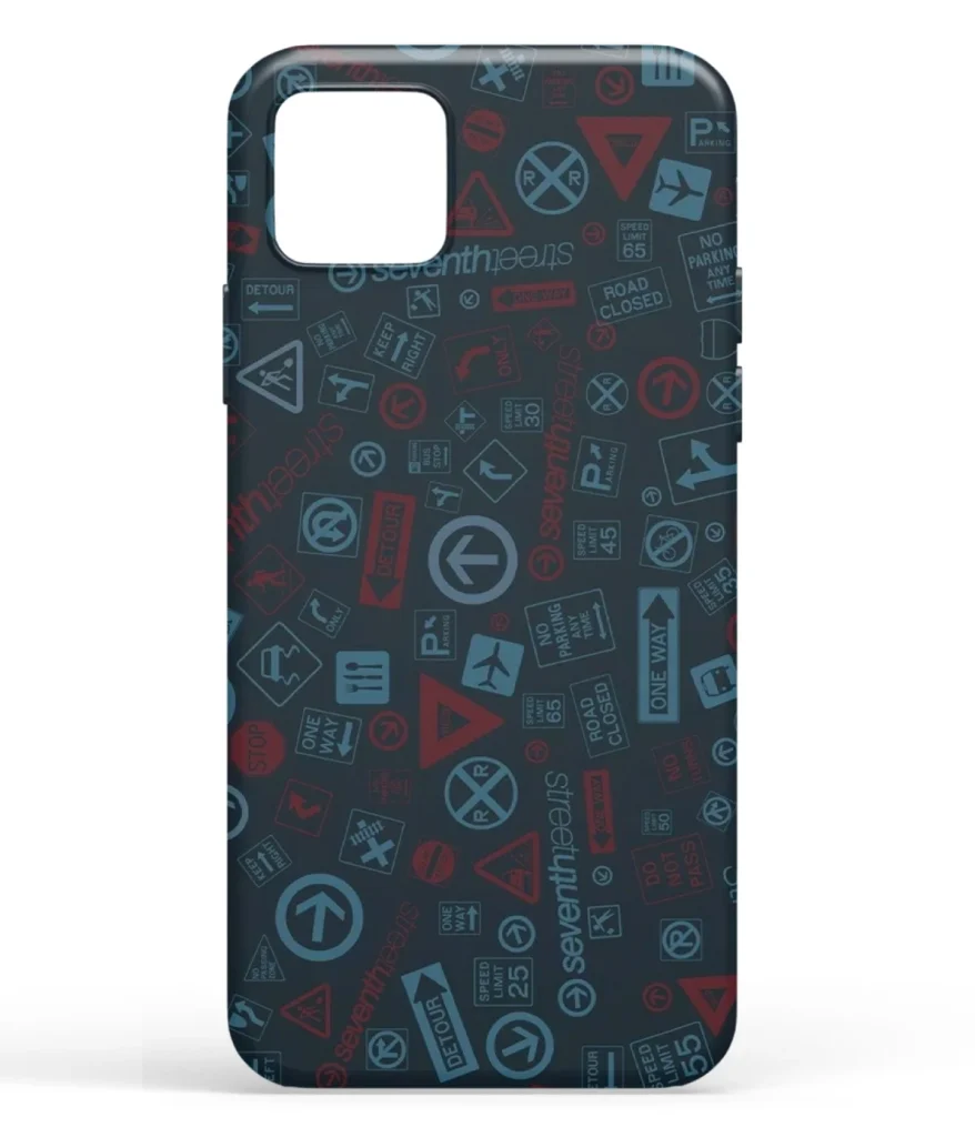 Road Signs Pattern Printed Soft Silicone Back Cover