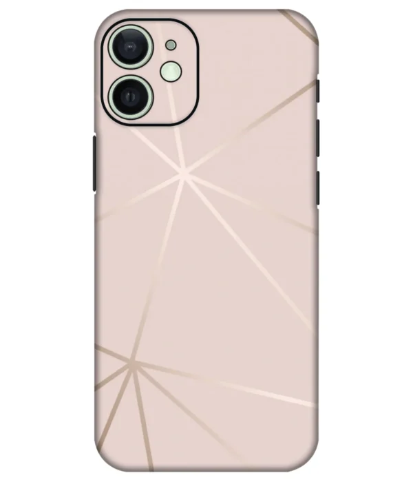 Rose Gold Marble Texture Printed Mobile Skin