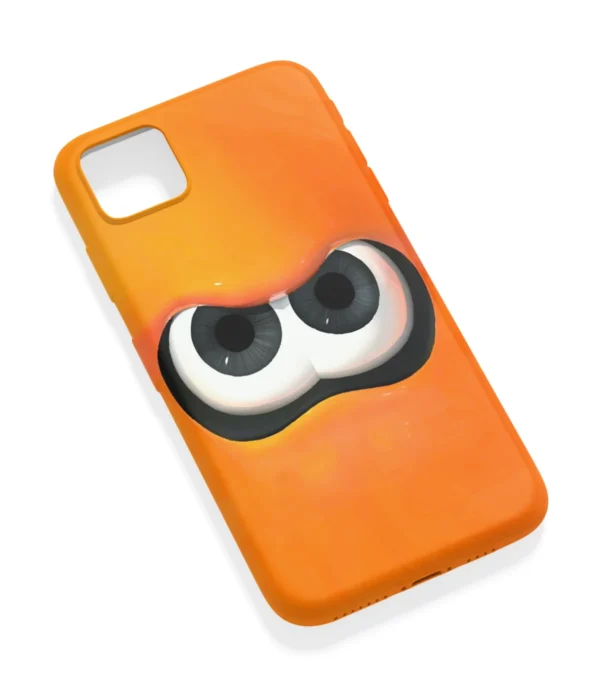 Splatoon Eyes Orange Printed Soft Silicone Back Cover