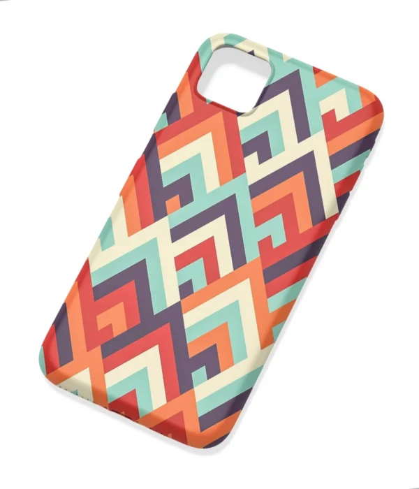 Triangular Pattern Printed Soft Silicone Back Cover