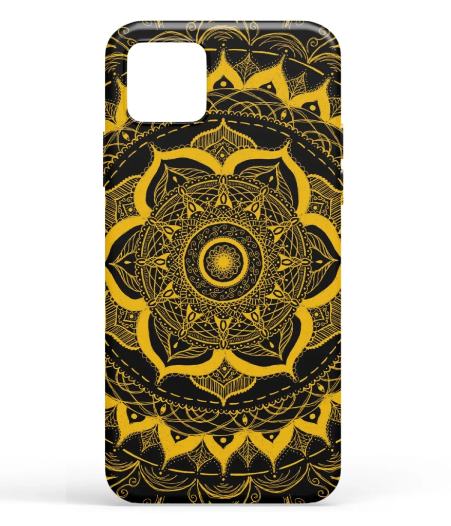 Yellow Mandala Art Printed Soft Silicone Back Cover