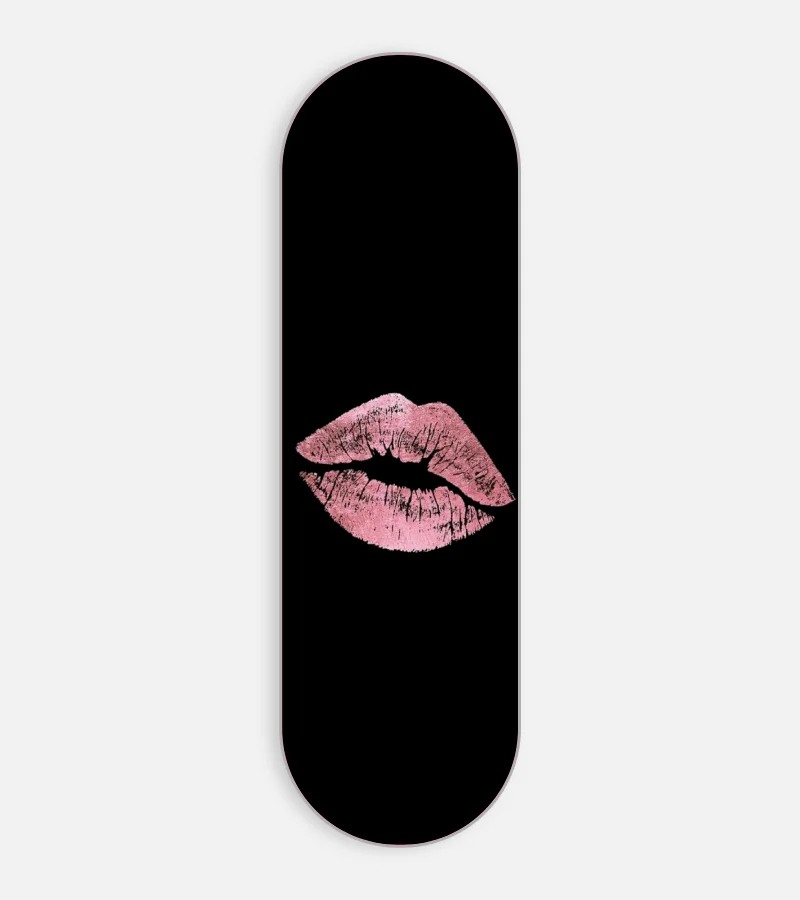 Pink Lips Illustration Phone Grip Slyder