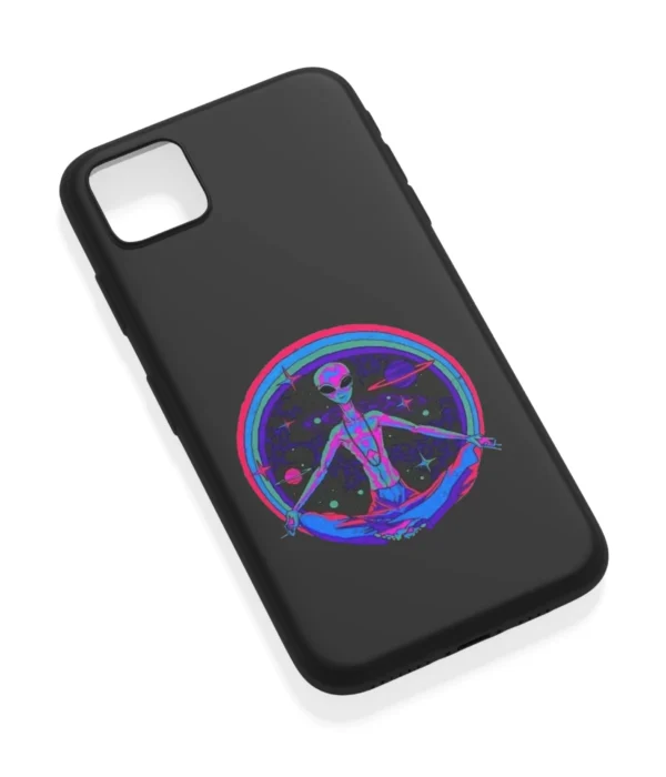 Aesthetic Alien Peace Art Printed Soft Silicone Back Cover