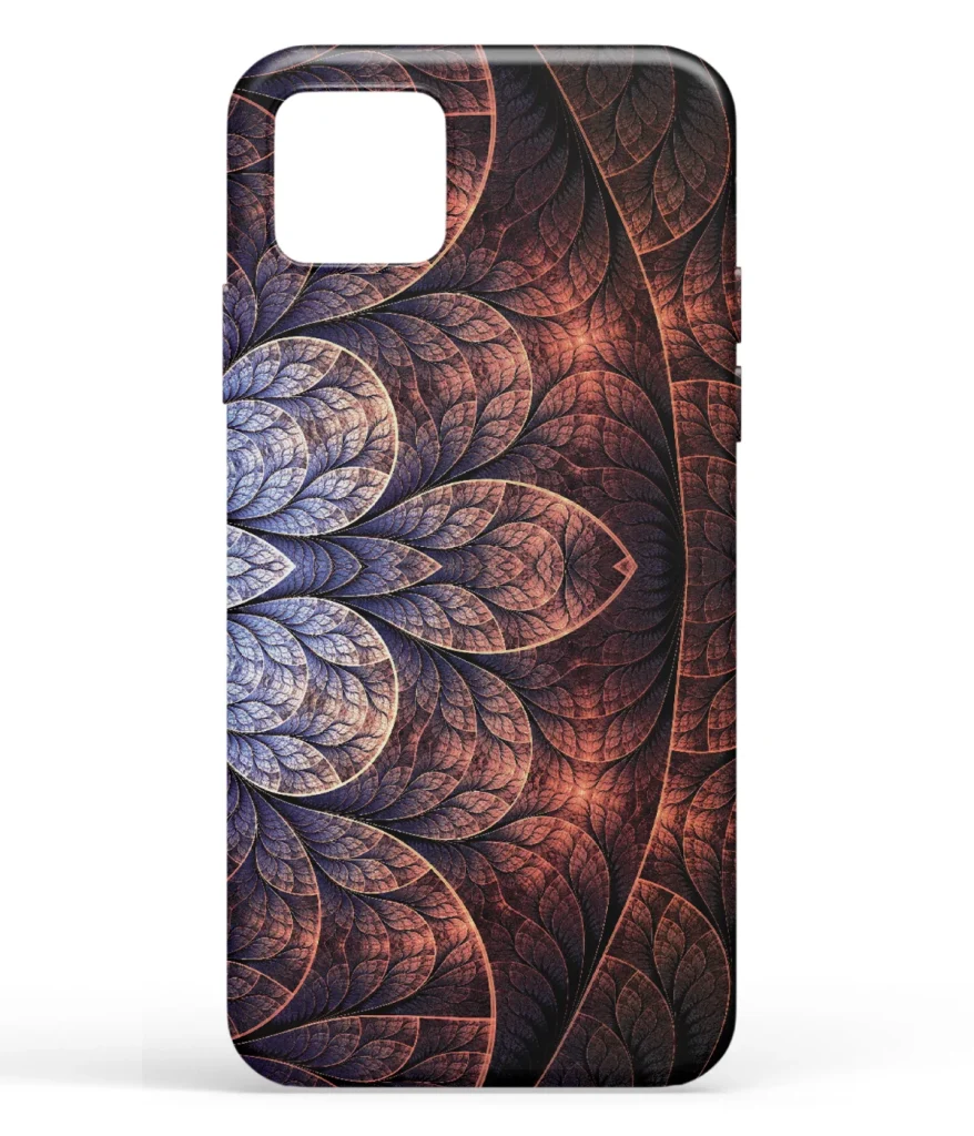 Brown Leaf Art Printed Soft Silicone Back Cover