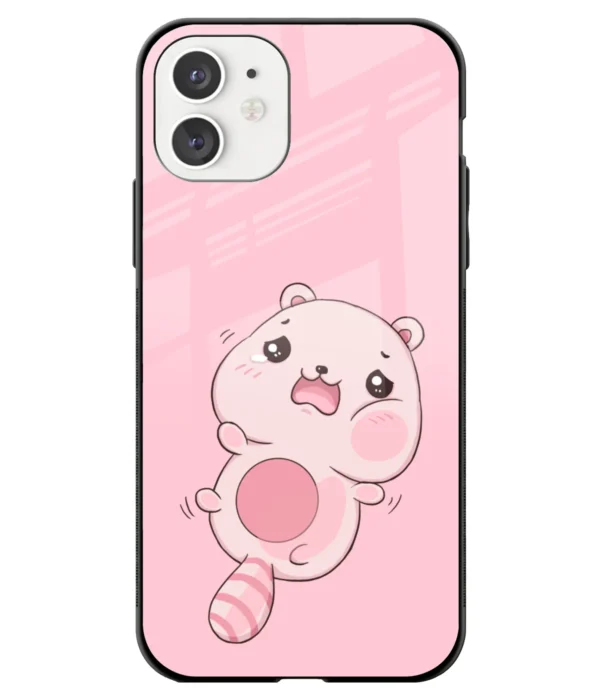 Cute Kitty Crying Printed Glass Case
