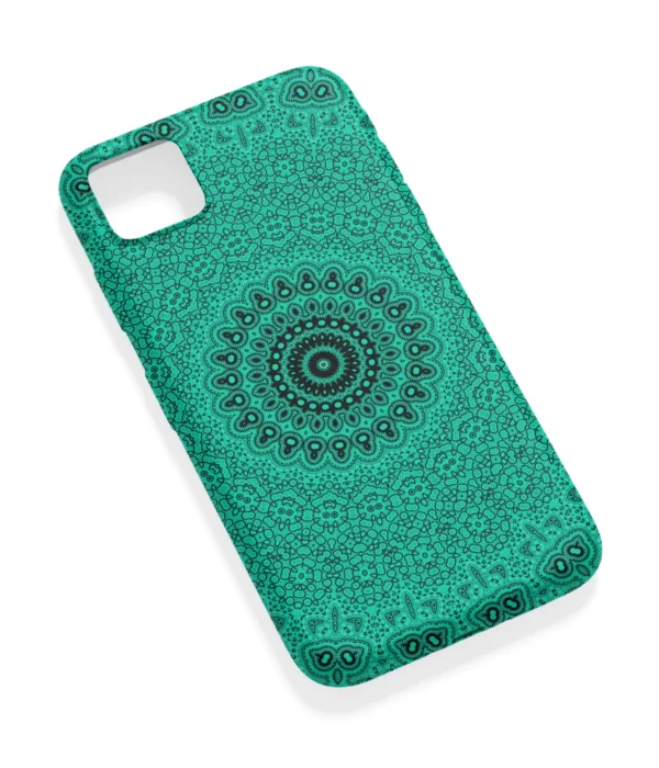 Green Mandala Art Printed Soft Silicone Back Cover
