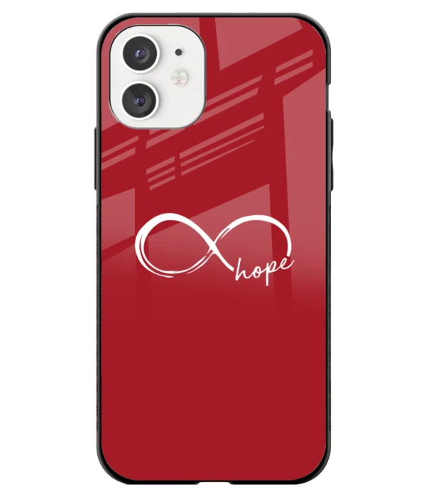 Hope Infinity Printed Glass Case