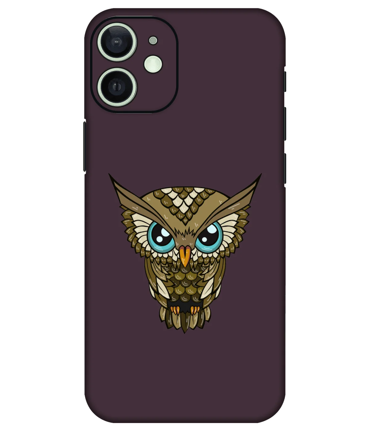 Tiny Owl Art Printed Mobile Skin