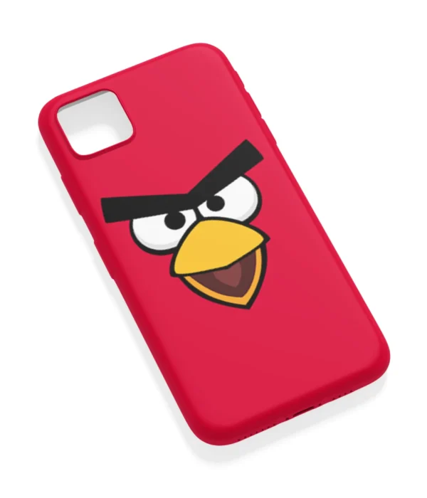 Red Angry Bird Printed Soft Silicone Back Cover