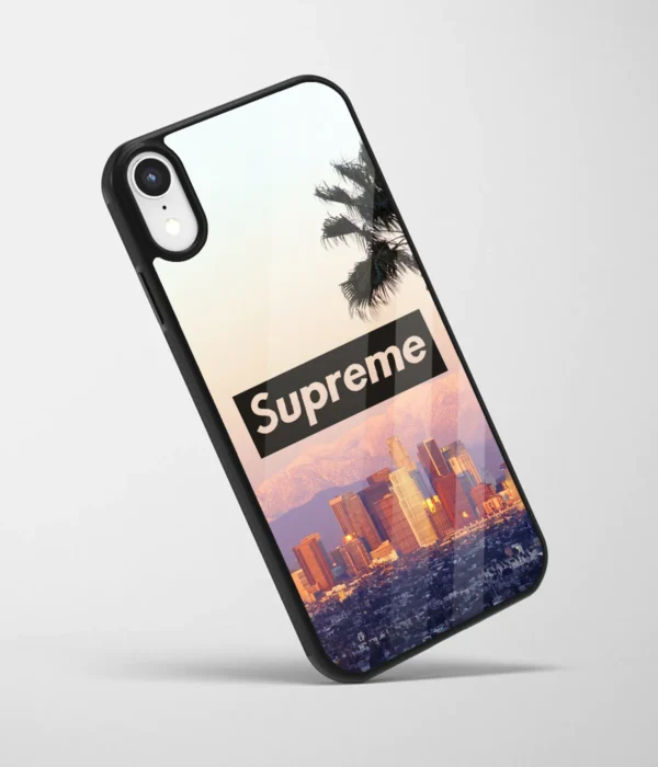 Supreme Los Angles Printed Glass Case