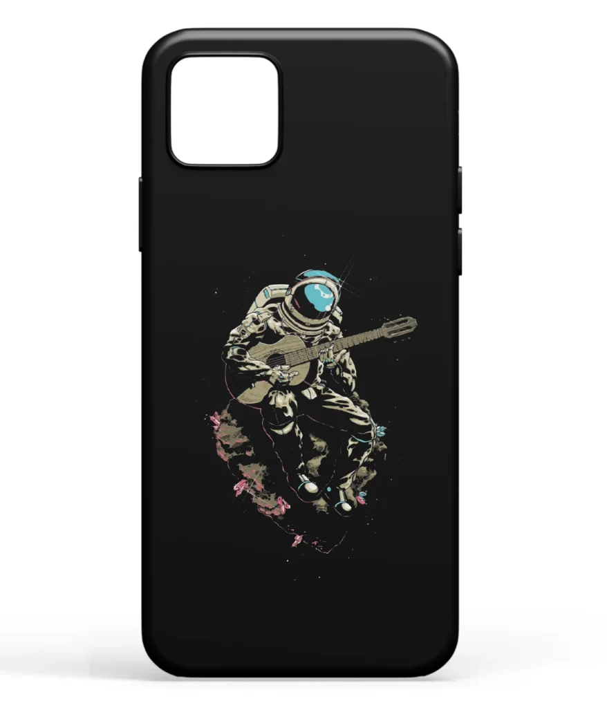 Astronaut Plays Guitar Printed Soft Silicone Back Cover