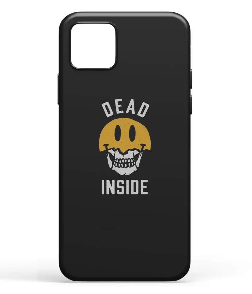 Dead Inside Minimal Printed Soft Silicone Back Cover