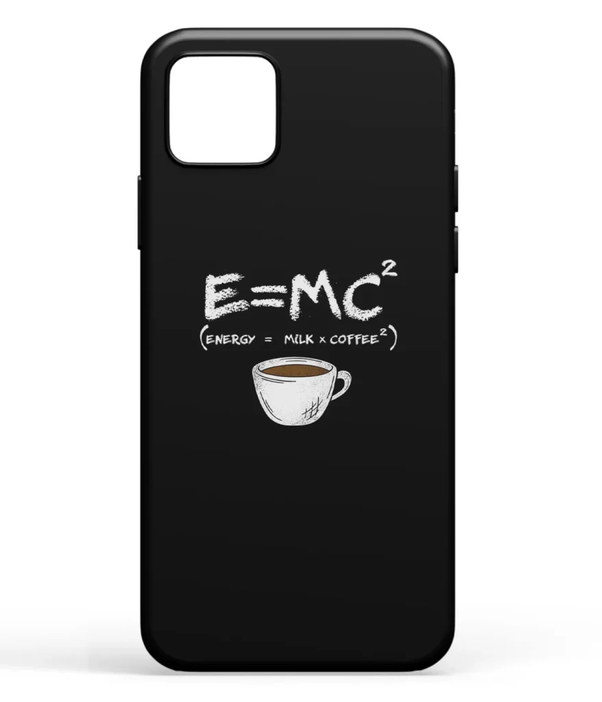 E Is Equal To Mc Square Printed Soft Silicone Back Cover