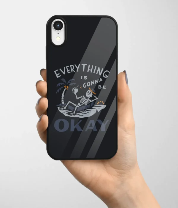 Everything Is Gonna Be Okay Printed Glass Case
