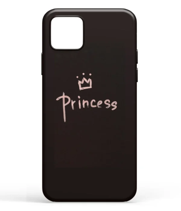 Princess Crown Wordart Printed Soft Silicone Back Cover