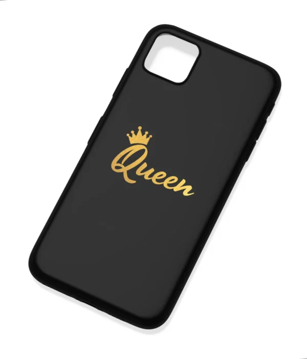 Queen Gold Print Printed Soft Silicone Back Cover