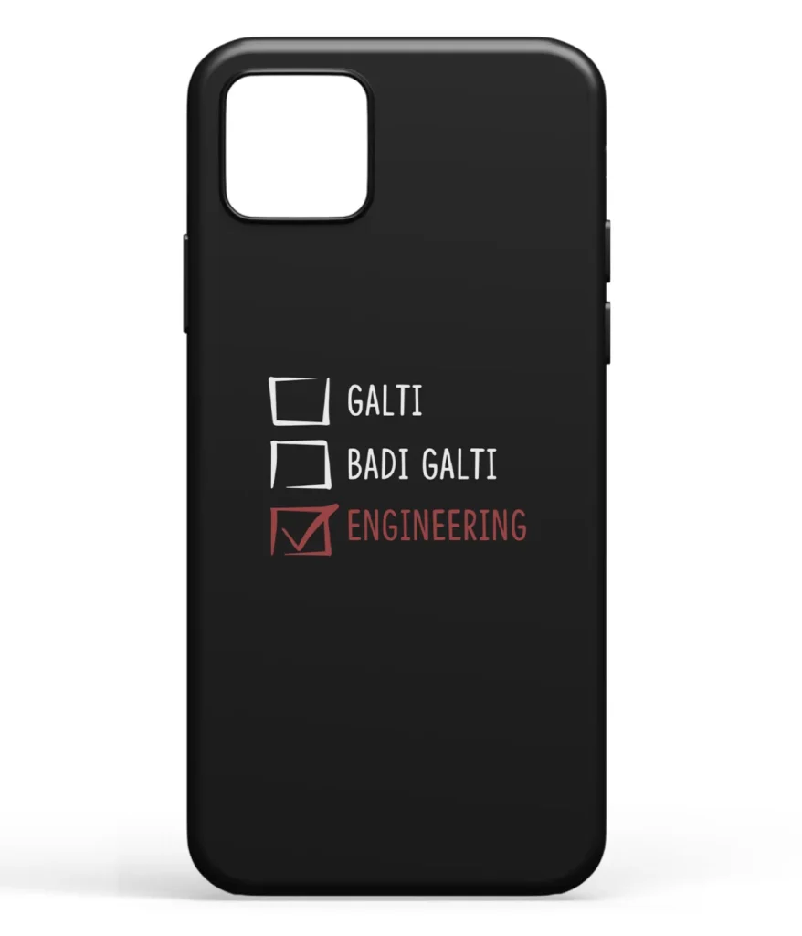 Badi Galti Engineering Printed Soft Silicone Back Cover