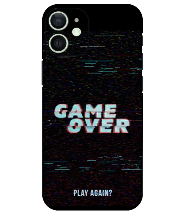 Game Over Glitch Effect Printed Mobile Skin