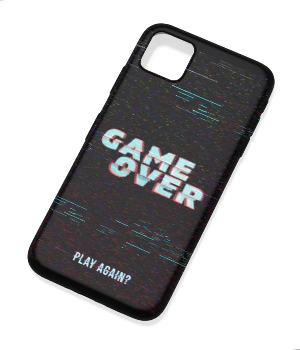 Game Over Glitch Effect Printed Soft Silicone Back Cover