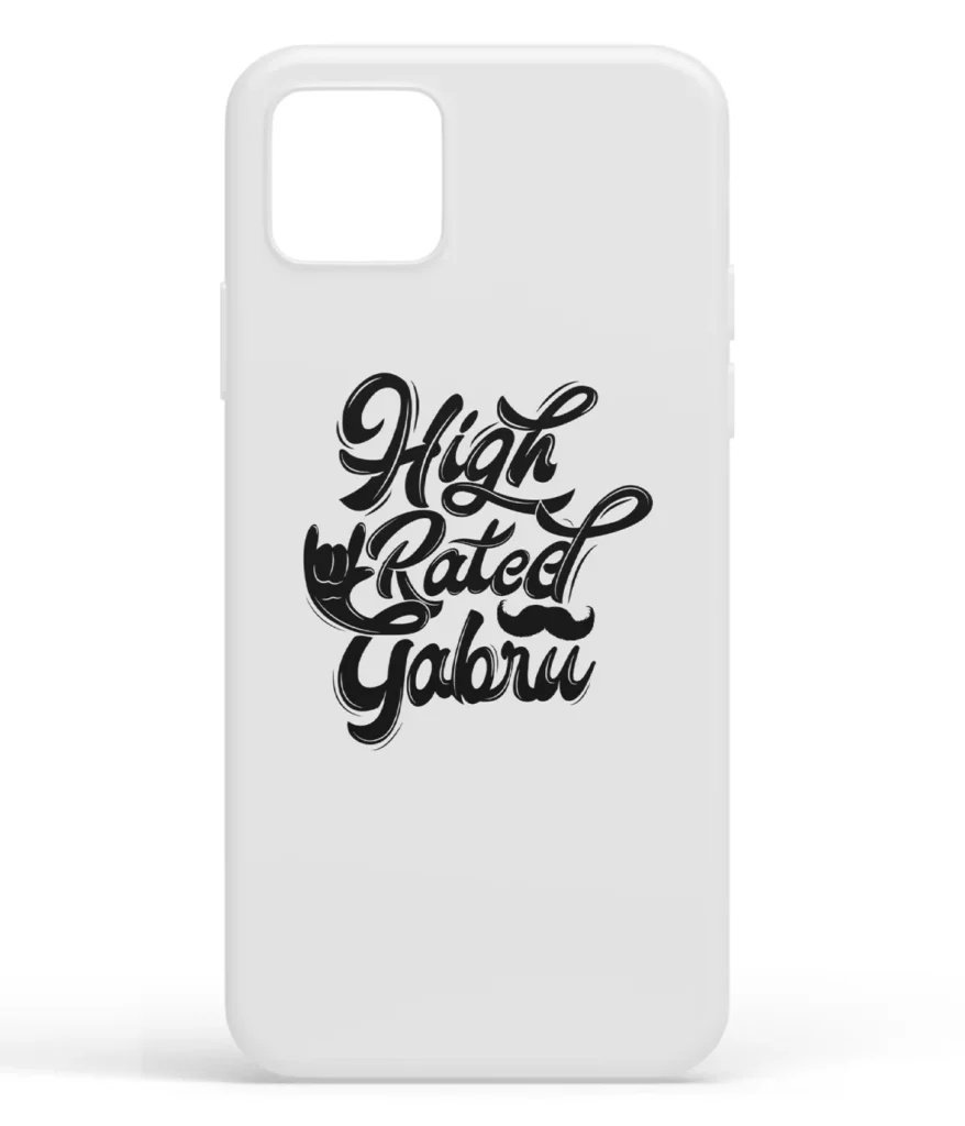High Rated Gabru White Printed Soft Silicone Back Cover