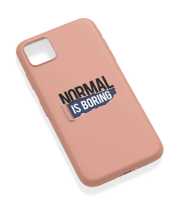 Normal Is Boring Printed Soft Silicone Back Cover