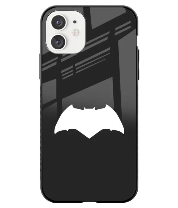 Batman Logo Minimalist Printed Glass Case