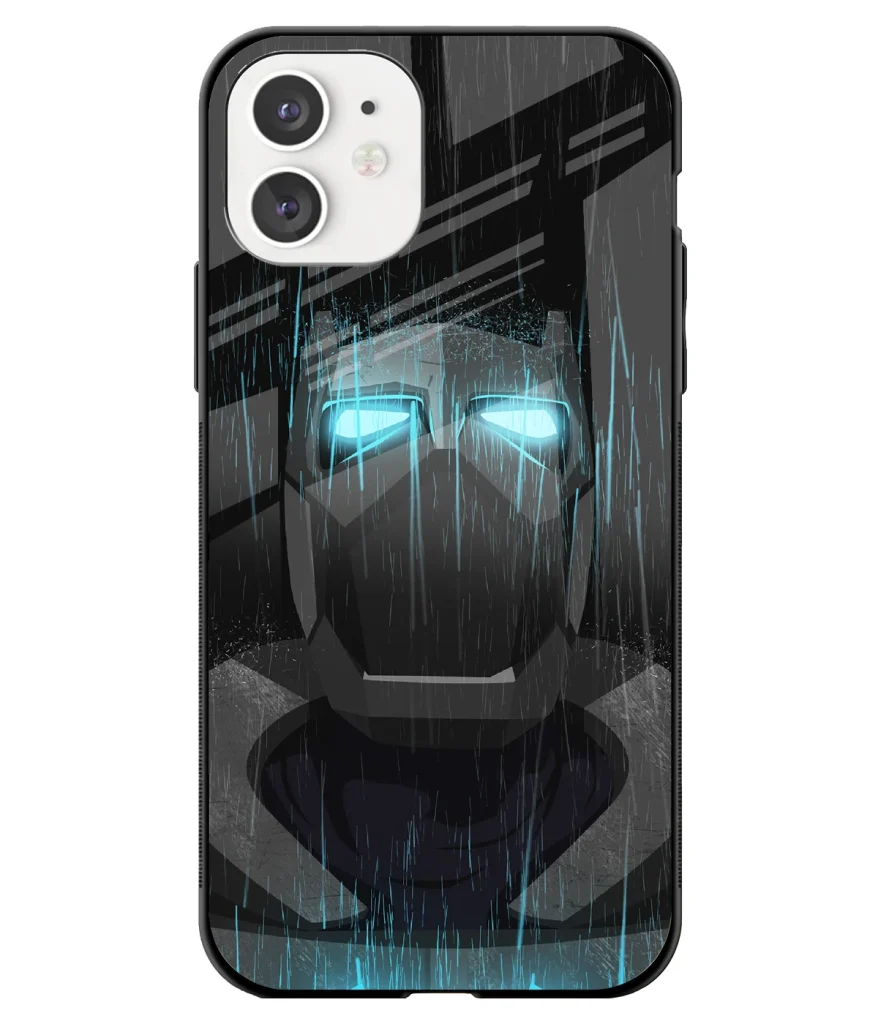 Batman Neon Art Printed Glass Case