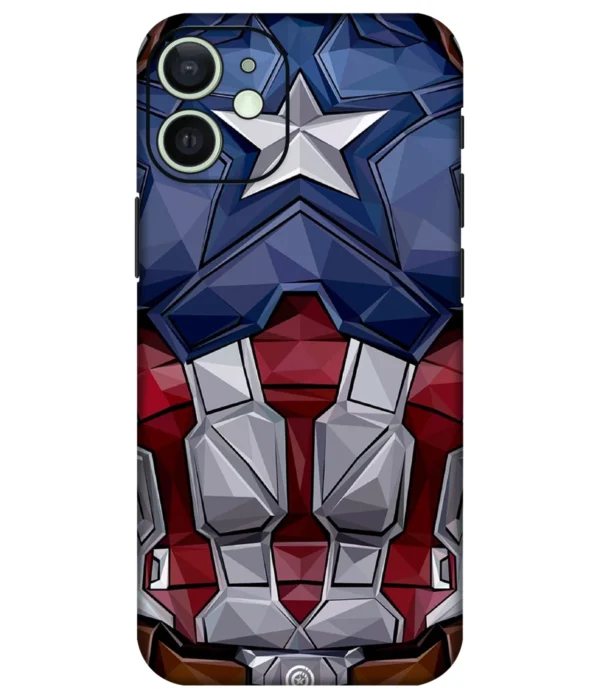 Captain America Body Armour Printed Mobile Skin