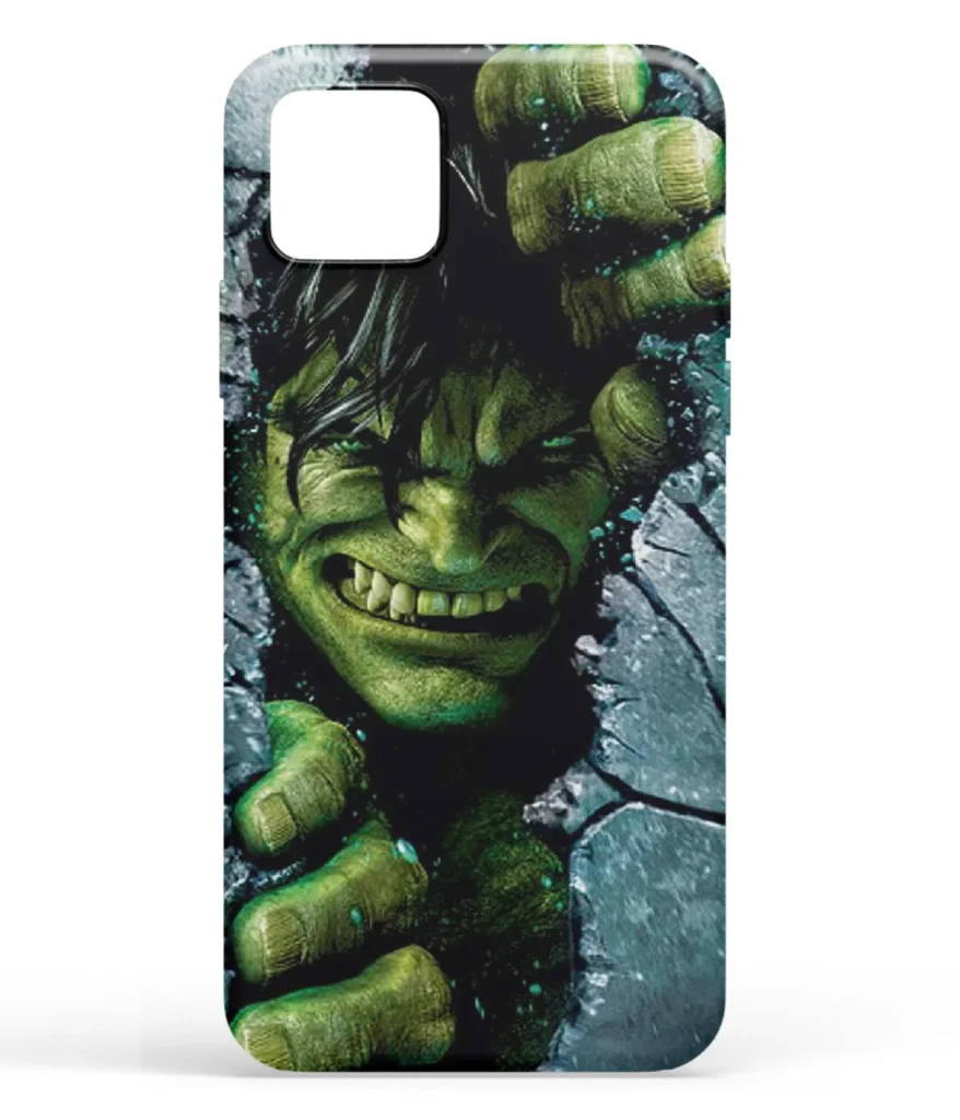 Hulk Busting Out Printed Soft Silicone Back Cover