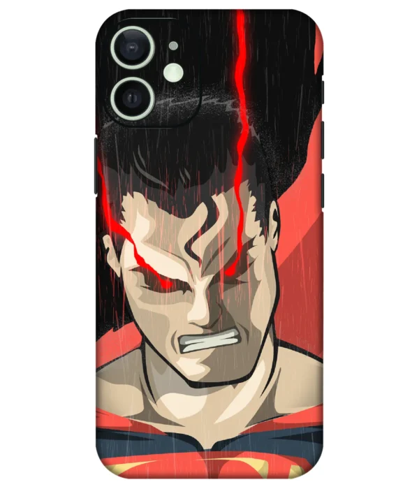 Angry Superman Artwork Printed Mobile Skin
