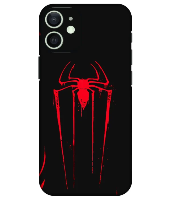 Spiderman Logo Red Printed Mobile Skin