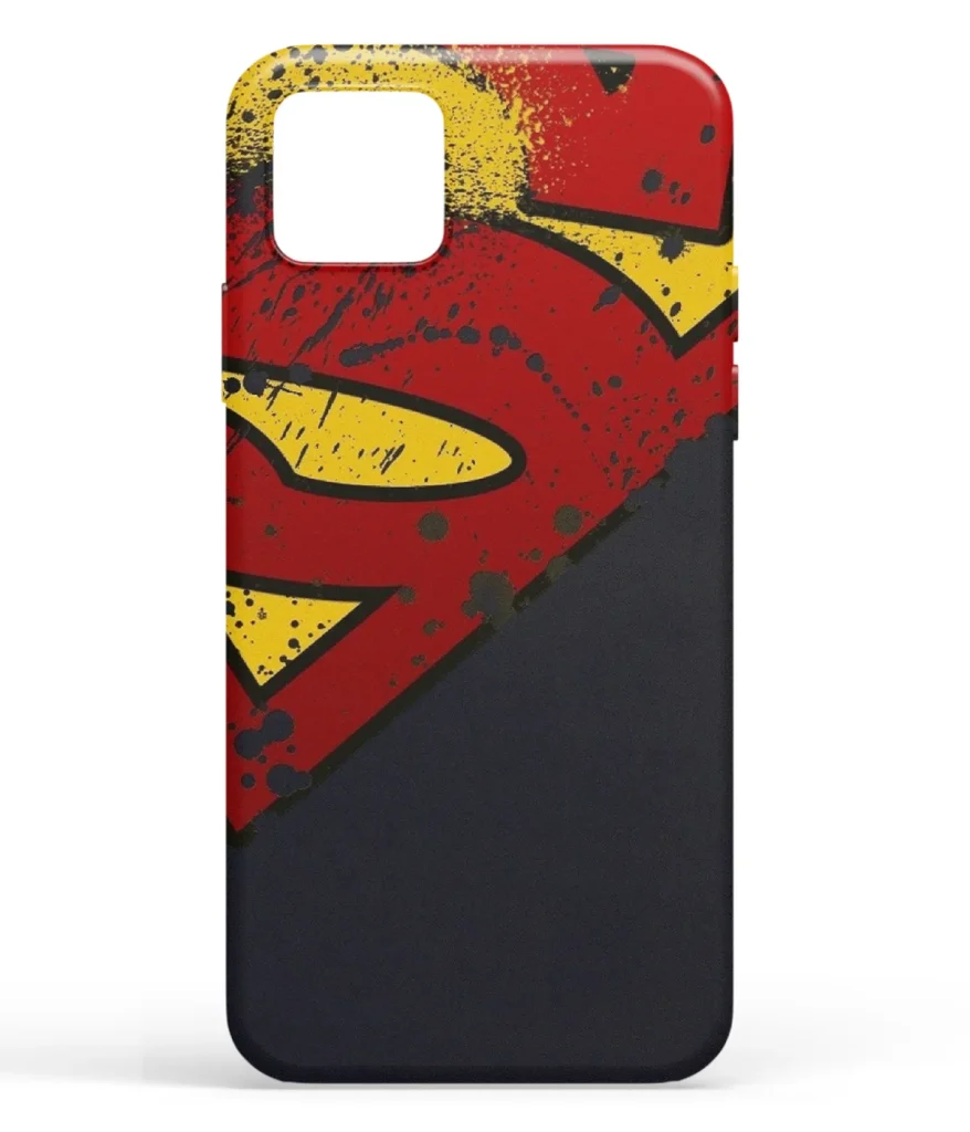 Superman Logo Minimal Printed Soft Silicone Back Cover
