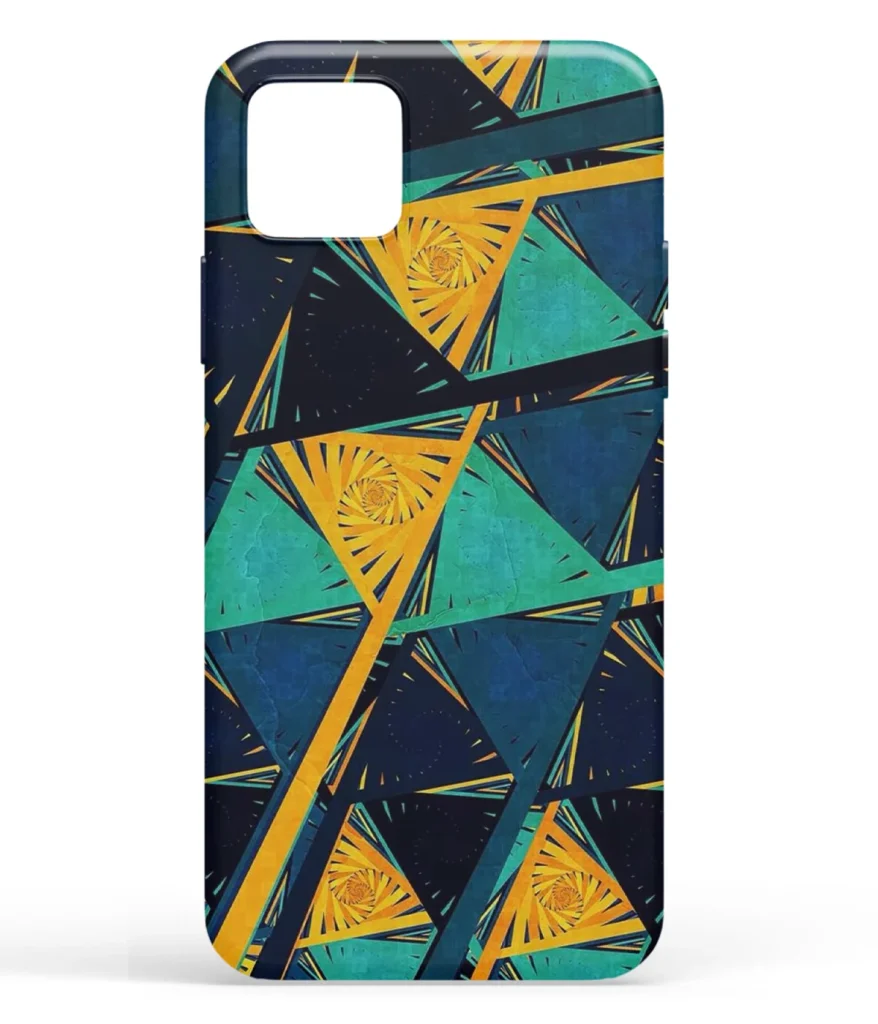 Triangular Pattern Art Printed Soft Silicone Back Cover